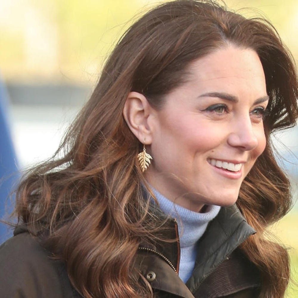 NWOT Replikate Gold Fern Leaf Earrings